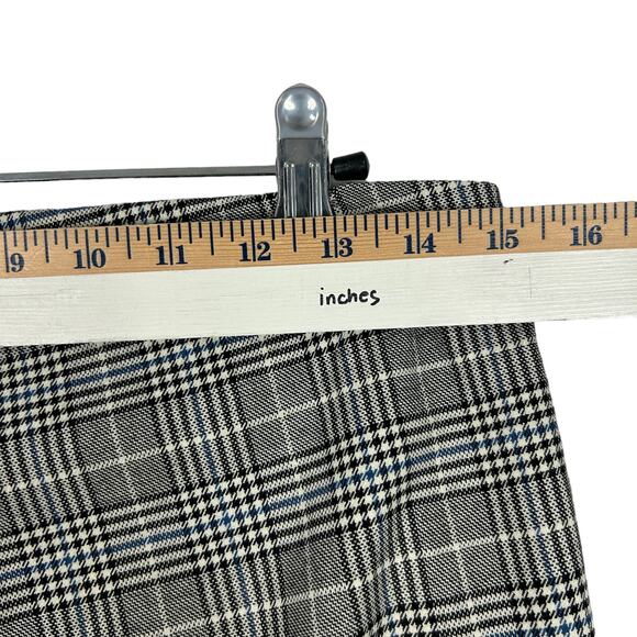 Zara Basic Plaid Pants Size Medium - Picture 4 of 6